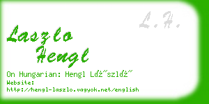 laszlo hengl business card